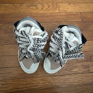 women’s grey and light blue lanvins